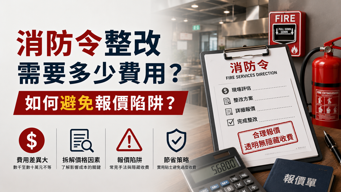 香港消防令整改收費差異解析，避免消防工程報價陷阱及過度收費指南