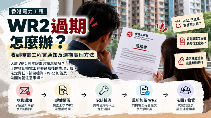 WR2 過期怎麼辦？收到機電工程署通知及逾期處理方法